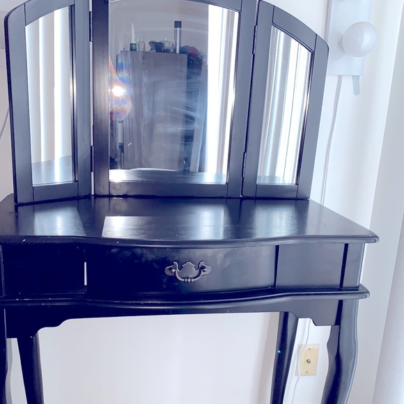 Vintage Black Vanity
